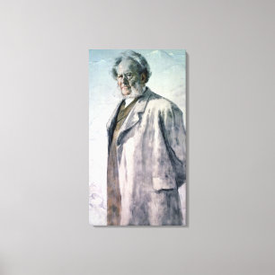 Porträtt av Henrik Ibsen, 1895 Canvastryck