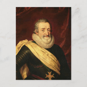 Porträtt av Henrik IV Frankrikes kung Vykort