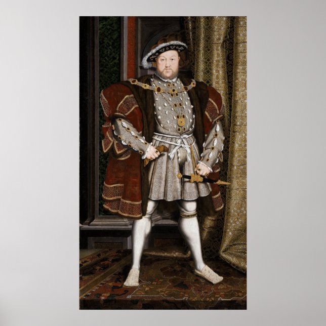 Porträtt av Henrik VIII Poster (Framsidan)
