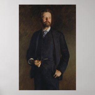 Porträtt av Henry Cabot Lodge vid JS Sargent Poster