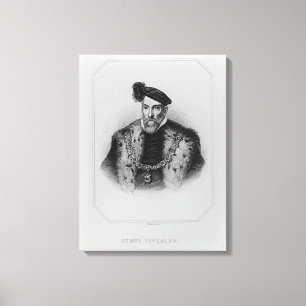 Porträtt av Henry Fitzalan, 12:eEarl av Canvastryck