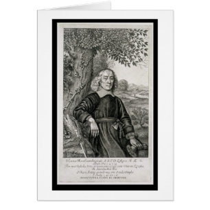 Porträtt av Henry mer (1614-87) frontispiece till Hälsningskort