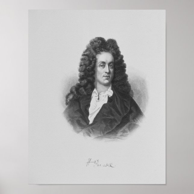 Porträtt av Henry Purcell Poster (Framsidan)