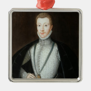Porträtt av Henry Stewart, Earl av Darnley (1545- Julgransprydnad Metall