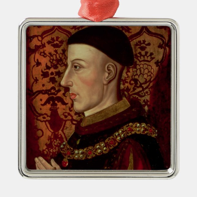Porträtt av Henry V Julgransprydnad Metall (Framsidan)