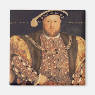Porträtt av Henry VIII åldrades 49, 1540 Magnet