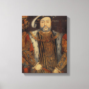 Porträtt av Henry VIII Canvastryck