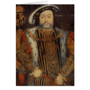 Porträtt av Henry VIII Hälsningskort