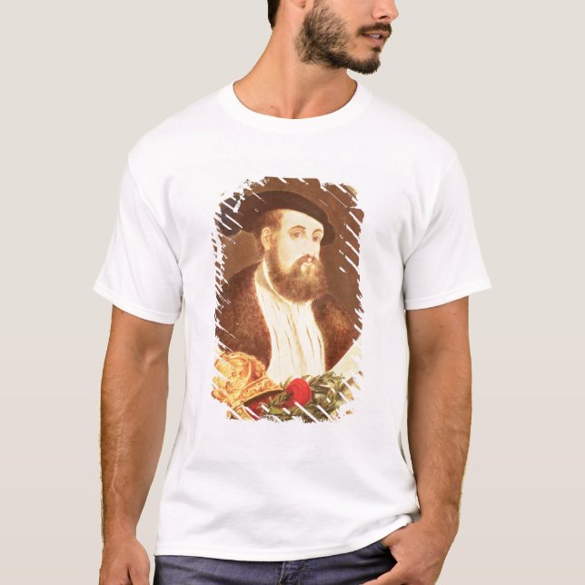Porträtt av Hernan Cortes T Shirt (Framsida)