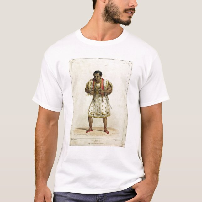 Porträtt av Herr Edmund Kean som Othello T-shirt (Framsida)