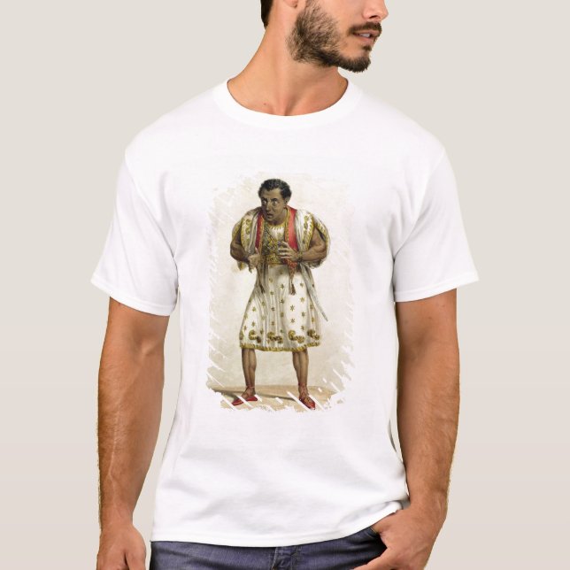 Porträtt av Herr Edmund Kean som Othello Tee (Framsida)