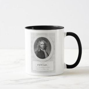 Porträtt av herr Isaac Newton Mugg