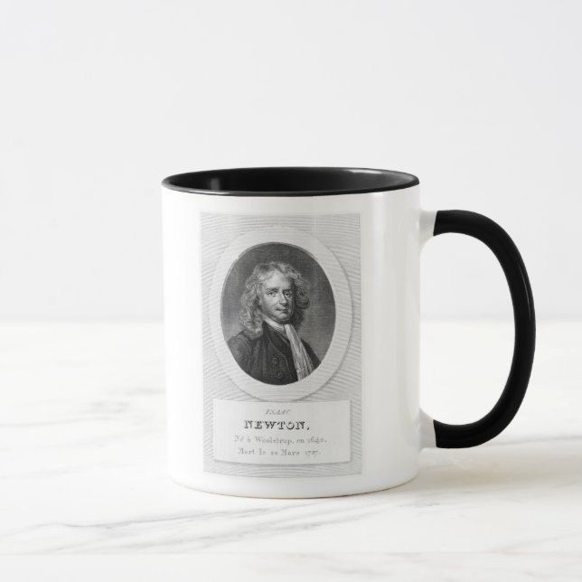 Porträtt av herr Isaac Newton Mugg (Höger)