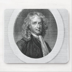 Porträtt av herr Isaac Newton Musmatta
