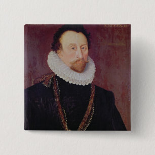 Porträtt av herr John Hawkins 1581 Knapp