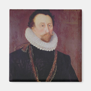 Porträtt av herr John Hawkins 1581 Magnet