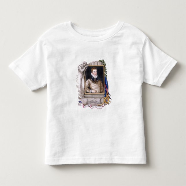 Porträtt av herr Philip Sidney (1554-86) från T Shirt (Framsida)