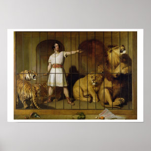 Porträtt av Herr Skåpbil Amburgh, som han syntes Poster