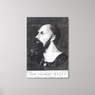 Porträtt av herr Thomas Wyatt Canvastryck
