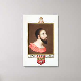 Porträtt av herr Thomas Wyatt det mer ung Canvastryck