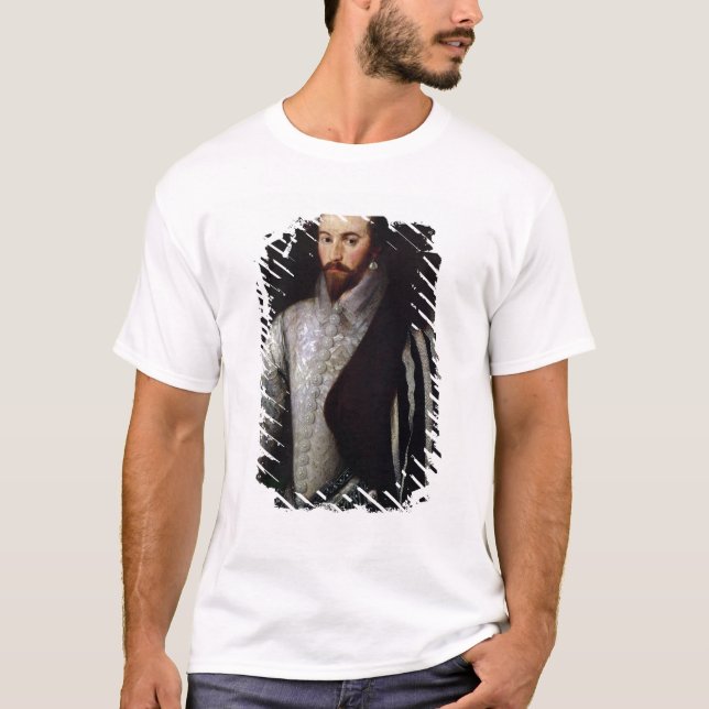 Porträtt av herr Walter Raleigh 1588 T-shirt (Framsida)