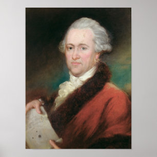 Porträtt av herr William Herschel c.1795 Poster