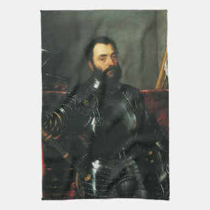 Porträtt av hertigen av Urbino av Titian Kökshandduk