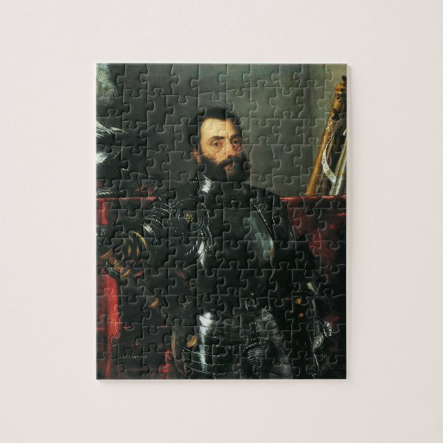 Porträtt av hertigen av Urbino av Titian Pussel (Vertikal)