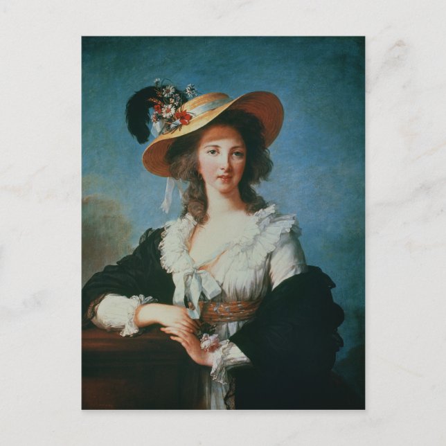 Porträtt av hertiginnan av Polignac Vykort (Framsida)