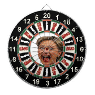 Porträtt av Hillary Clinton den politiska pilen Darttavla