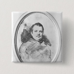 Porträtt av Honore de Balzac c.1820 Knapp