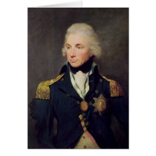 Porträtt av Horatio Nelson, Viscount Nelson Hälsningskort