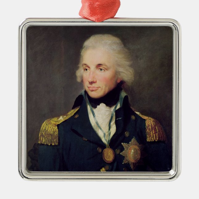 Porträtt av Horatio Nelson, Viscount Nelson Julgransprydnad Metall (Framsidan)