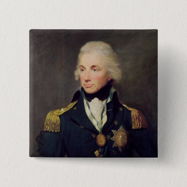 Porträtt av Horatio Nelson, Viscount Nelson Knapp (Framsida)