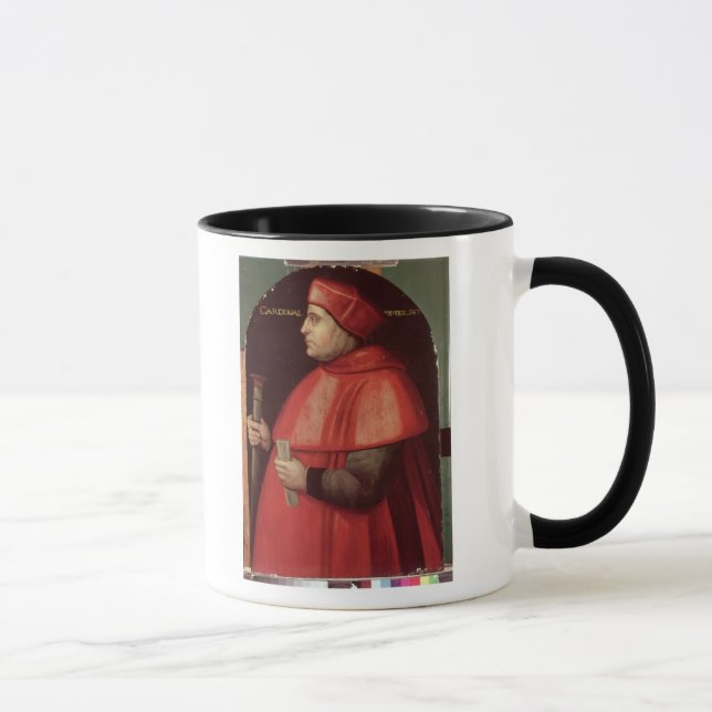 Porträtt av huvudsakliga Thomas Wolsey Mugg (Höger)