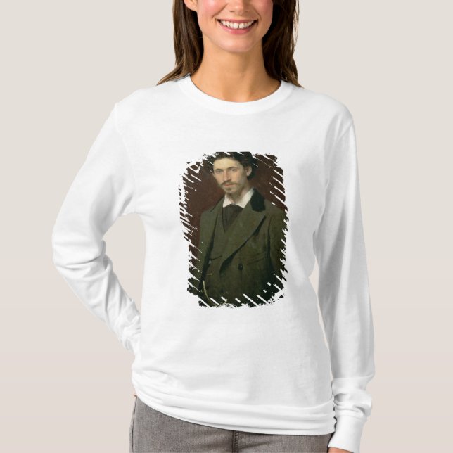 Porträtt av Ilya Efimovich Repin, 1876 Tee (Framsida)