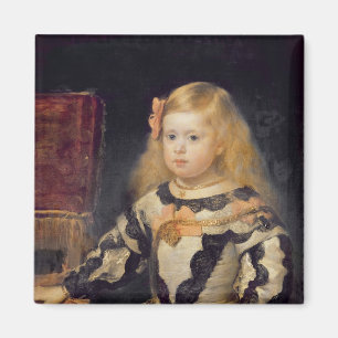 Porträtt av infantaen Maria Marguerita 1654 Magnet