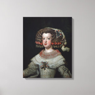 Porträtt av InfantaMaria Teresa (den 1638-83) Canvastryck