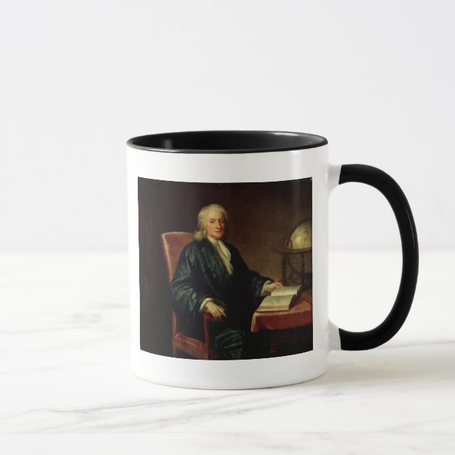 Porträtt av Isaac Newton, c.1726 Mugg (Höger)