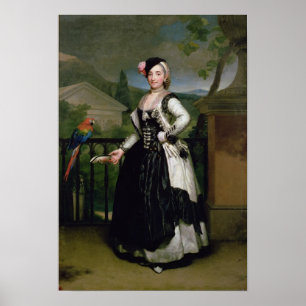 Porträtt av Isabel Parrena Arce Poster