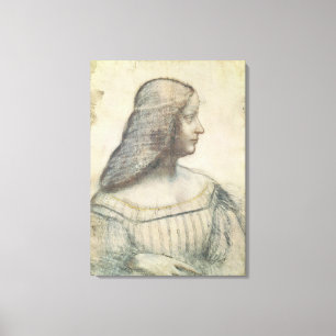 Porträtt av Isabella d'Este Canvastryck