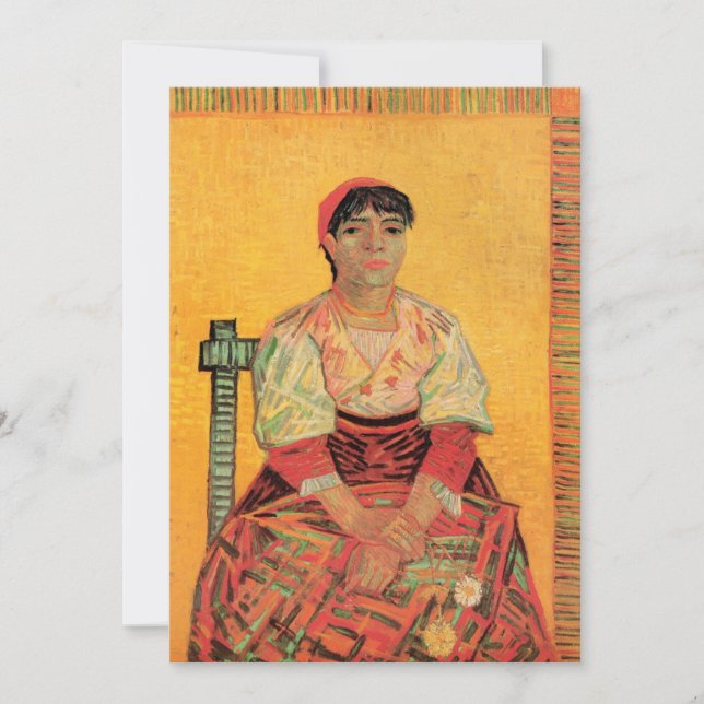 Porträtt av italiensk kvinna av Vincent van Gogh (Framsida)