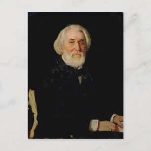 Porträtt av Ivan S. Turgenev, 1879 Vykort