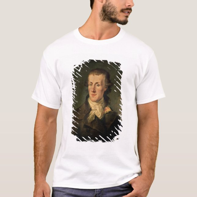 Porträtt av Jacques Pierre Brissot Tee Shirt (Framsida)