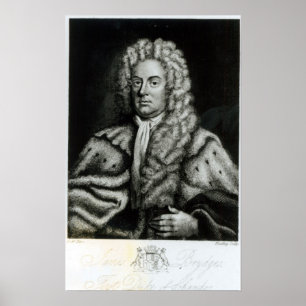 Porträtt av James Brydges Poster