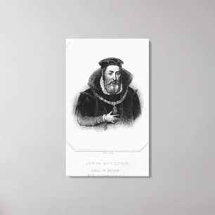 Porträtt av James Hamilton den 2nd earlen av Arra Canvastryck