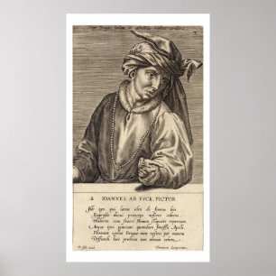 Porträtt av Jan skåpbil Eyck (c.1390-1441) Poster
