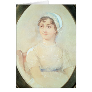 Porträtt av Jane Austen Hälsningskort