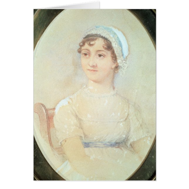 Porträtt av Jane Austen Hälsningskort (Framsidan)