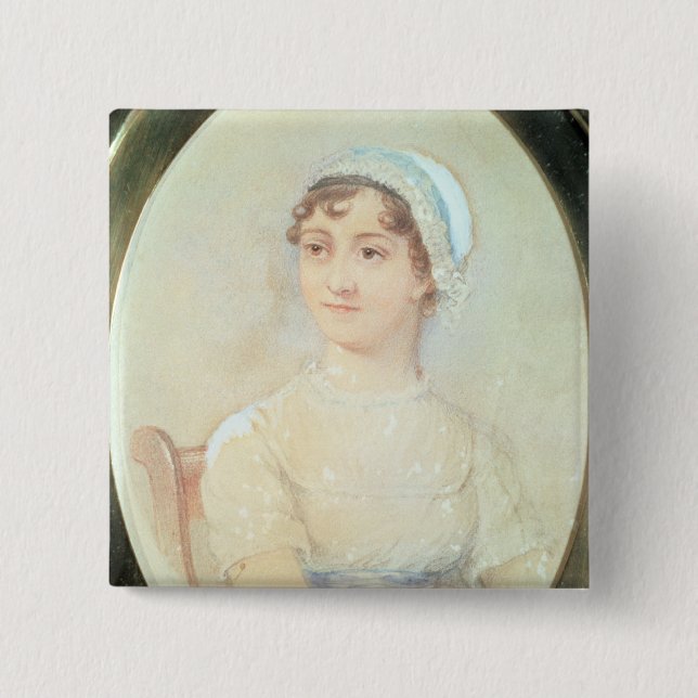 Porträtt av Jane Austen Knapp (Framsida)